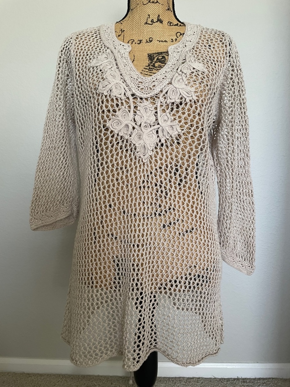 Tommy Bahama Open Knit Linen Swim Coverup